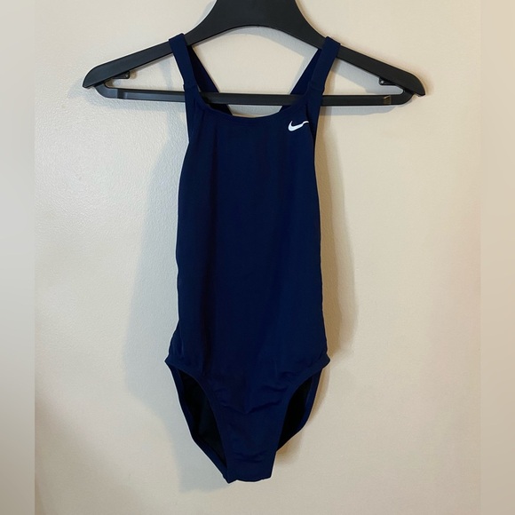 Nike Womens Dark Blue One piece Swimsuit size 4 - Picture 1 of 9